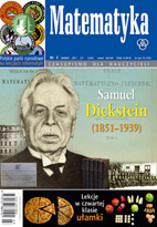 okładka czasopisma Matematyka nr 3 marzec 2011 (371)