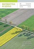 okładka czasopisma Matematyka w Szkole (dla nauczycieli szkół średnich) nr 38 (V-VI 2009)